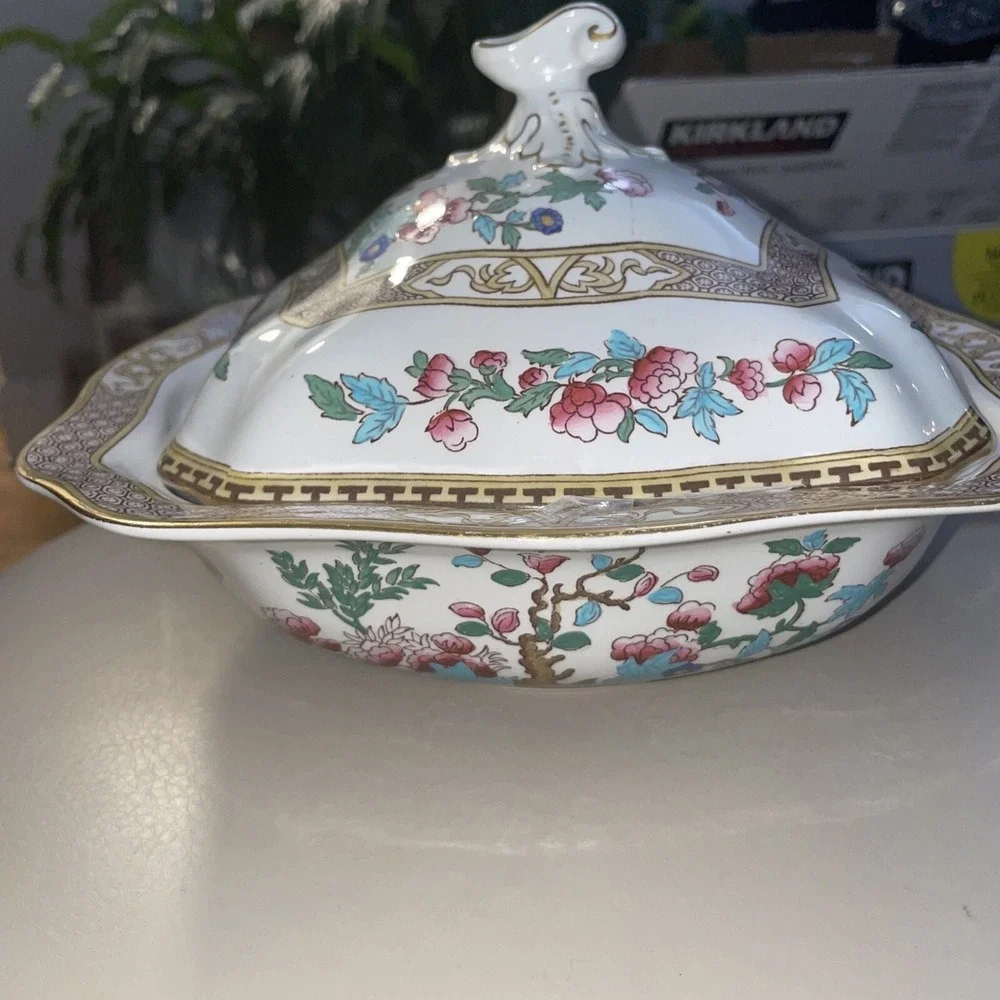 Vintage Indian Tree Soho Pottery Cob ridge England